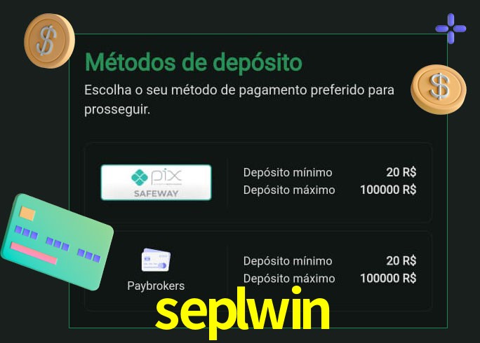 O cassino seplwin oferece uma grande variedade de métodos de pagamento